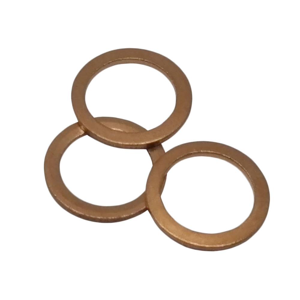 CONPHERON Kupferdichtringe Kupfer Flache Scheibe Unterlegscheiben Flache  Dichtring für Schrauben Verbindungselemente (M3x5x1.0 mm, 100 Stück) :  : Baumarkt
